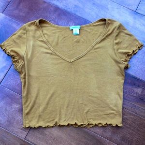 Crop Top- Gold
